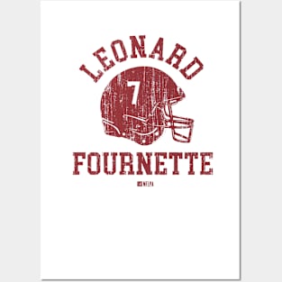 Leonard Fournette Tampa Bay Helmet Font Posters and Art